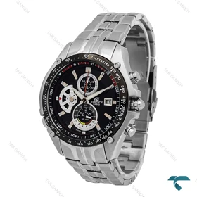 ساعت مردانه کاسیو ادیفایس EF-543 سیلور صفحه مشکی Casio-6664-G