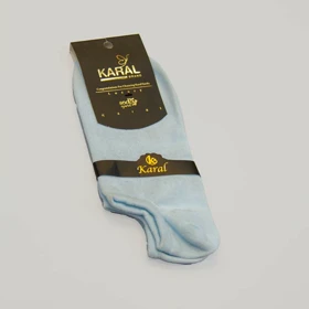 جوراب زیرقوزکی آبی روشن کد 3440