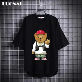 تیشرت طرح دار خرسی