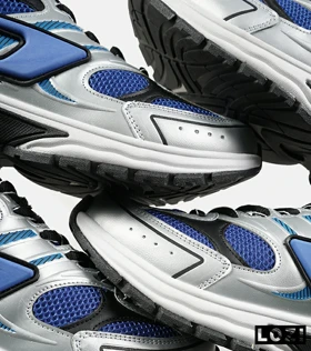 کفش کتانی مردانه نقره ای آبی DIESEL S-SERENDIPITY SPORT مدل 6905