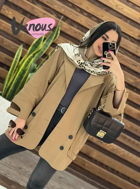 مانتو چهار دکمه آستین چاک