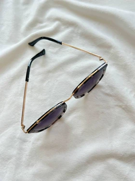 عینک پلنگی دسته فلزی