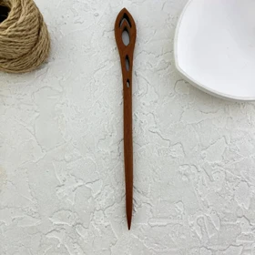 کانزاشی مو زنانه چوبی طرح مشبک مدل آرو