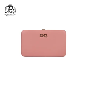 کیف پول زنانه موبایلی طرح دی‌اندجی D&G کد 01 (گلبهی)