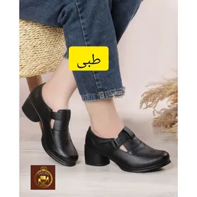 کفش کارمندی اداری طبی زنانه پاشنه‌دار چسبی S 32