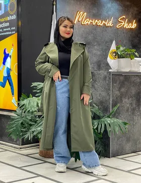 بارانی بلند شاپرک کد : 002240