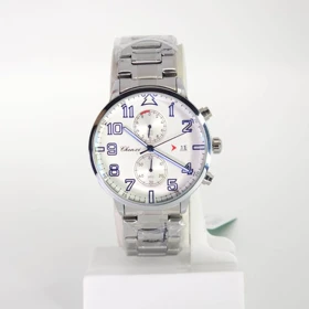 ساعت مچی مردانه چنکسی Chenxi CX937 تاریخ دار و 3موتور فعال کرنوگراف (نقره ای صفحه سفید)