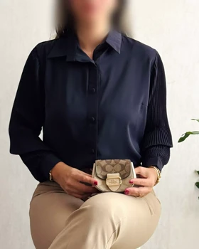 شومیز مجلسی آستین پلیسه