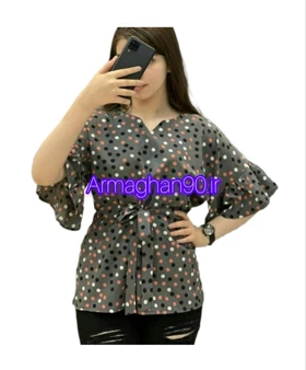 شومیز کمرکش زنانه 2023کمربنددار