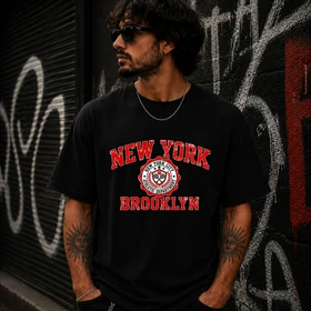 تیشرت طرح نیویورک بروکلین New York