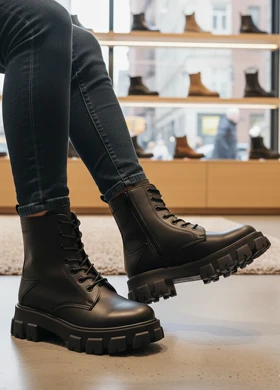 نیم بوت زنانه مشکی مدل Roxana