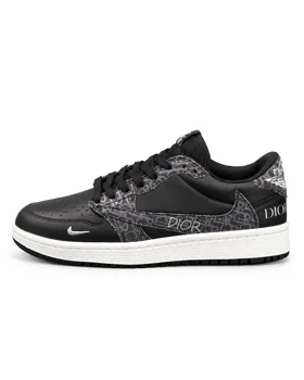 کفش کتانی مردانه مدل نایکی ترویس دیور مشکی طوسی Nike travis