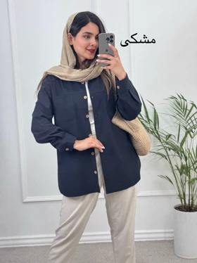 مانتو لینن نگار ( دارای ایراد جزئی )