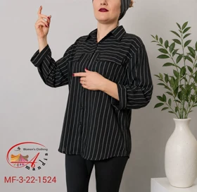شومیز مشکی دیپلمات(MF-3-22-1524)