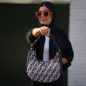 کیف دوشی فندی Fendi Bag A01 (سفید مشکی)