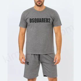 ست تیشرت و شلوارک مردانه D2 – جنس پنبه ملانژ، کیفیت عالی