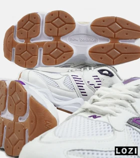 کفش کتانی مردانه و زنانه سفید بنفش NEW BALANCE 9060
