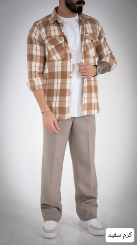 پیراهن مردانه پشمی کیارش_کد4700