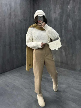 شلوار مام ساده