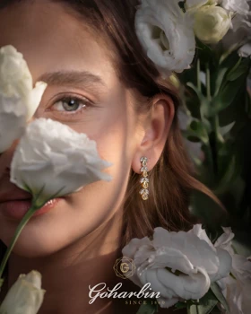گوشواره نگین الماس