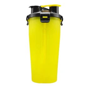 شیکر دو مخزنه ورزشی یک تیکه مدل Half ظرفیت 0.8 لیتر