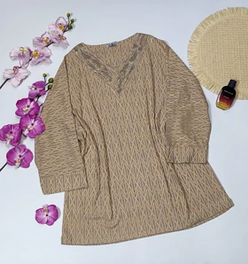 شومیز کیمانو مدل یاس کد 50275 (کرم)