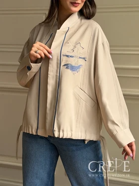 بامبر کتان مغزی دوزی