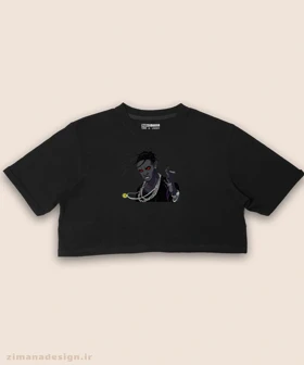 کراپ زنانه طرح تراویس اسکات کد 948