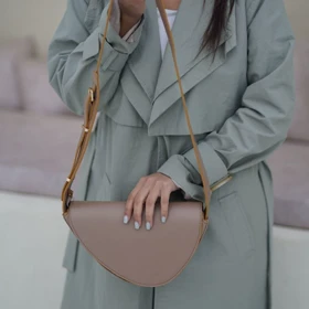 کیف زنانه کوچک Women Shoulder Bag A06 (نسکافه‌ای)