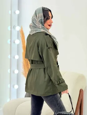 بارانی چهاردکمه صدف