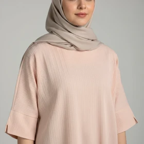 بلوز آستین کوتاه یقه گرد زنانه