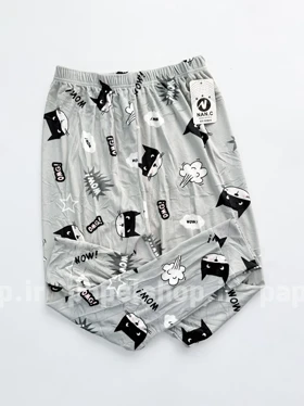 شلوار مخمل استیکردار گربه