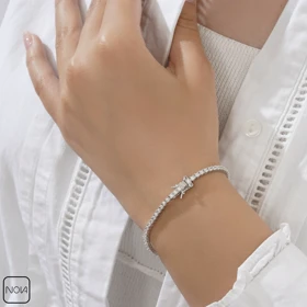 دستبند نقره تنیسی کد 35126