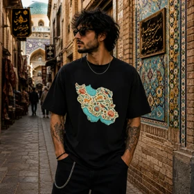 تیشرت طرح ایران کد 13