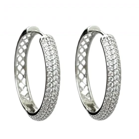 گوشواره زنانه حلقه‌ای ژوپینگ، درخشش جواهری در استایل شما Xuping