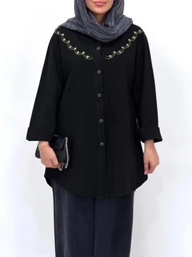 مانتو لینن گلدوزی دلسا 1(ایراد دار)