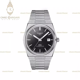 ساعت مچی تیسو پیاریکس صفحه مشکی طرحدار Tissot PRX