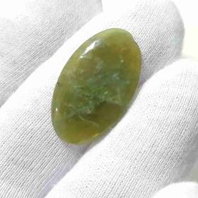 گردنبند سنگ زبرجد طبیعی با آویز نقره