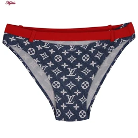 مایو دو تکه زنانه رنگ سرمه ای ماییلدا کد 3903-3