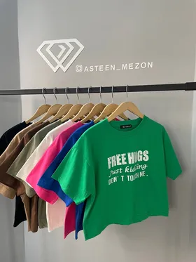 تیشرت کراپ نخی(hugs)