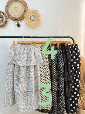 دامن طبقه‌ای زنانه کد 4030195