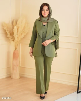 کت و شلوار و ژیله مدل نازنین کد 2025