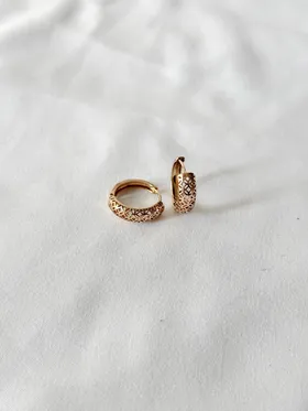 گوشواره حلقه‌ای طرح طلا