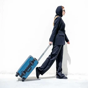 چمدان سایز بزرگ مدل Rose-Merry-RL-318-Large-Blue