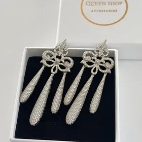 گوشواره طرح جواهر آویز کد 277