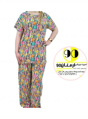 ست کامل بلوز شلوار زنانه طرح دفینه صددرصد نخ