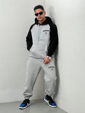 ست مردانه هودی و جاگر گلدوزی