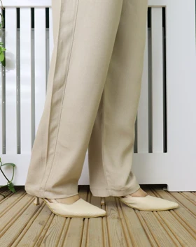 شلوار نیم بگ نخی کجراه