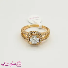 انگشتر زنانه ژوپینگ مجلسی با نگین سفید