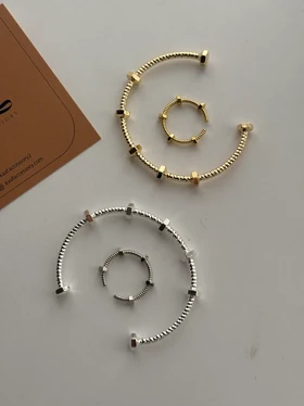 ست بنگل و انگشتر مهره ای